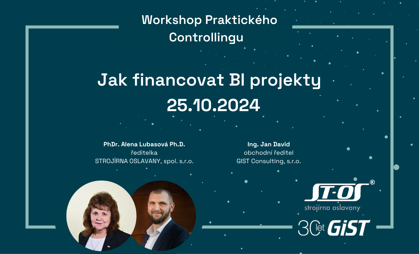 Jak financovat BI projekty - Workshop Praktického Controllingu